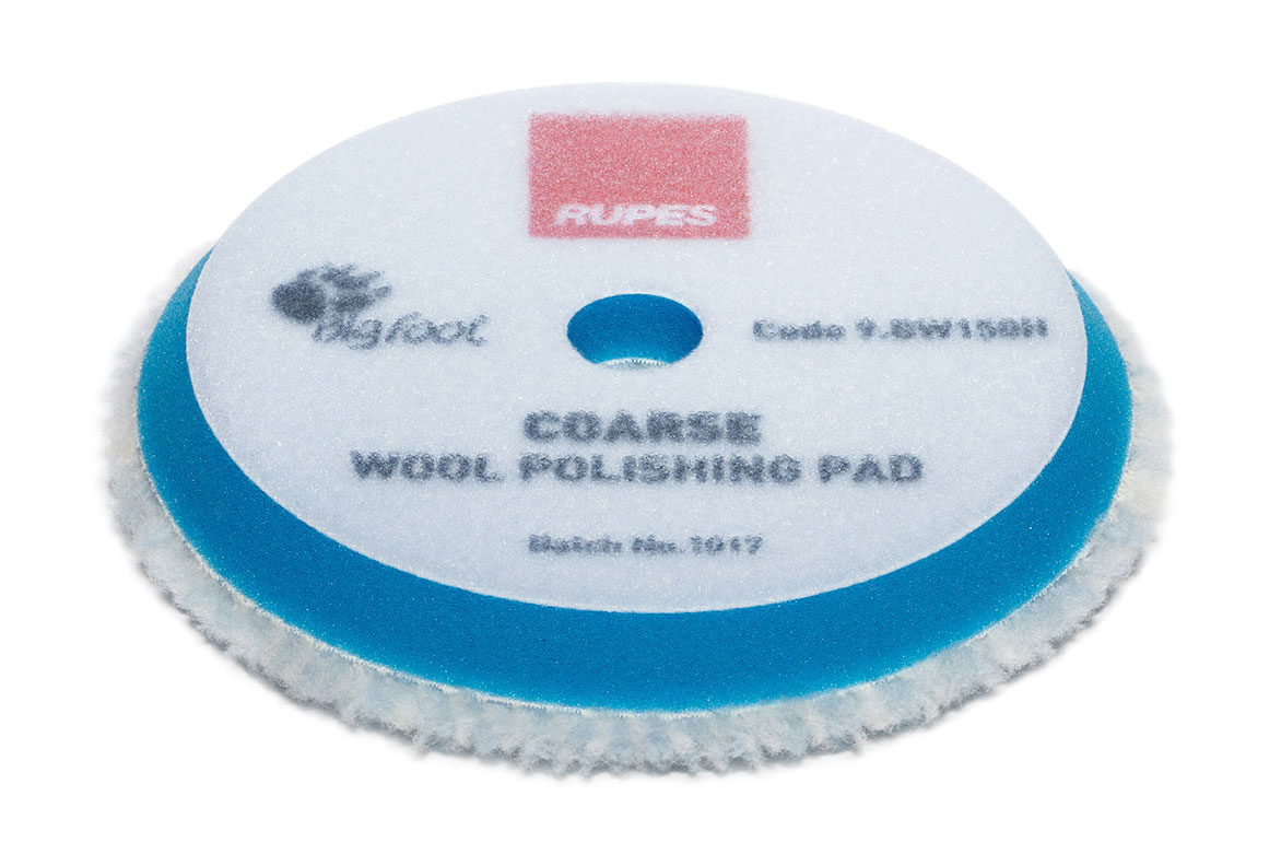 Rupes Coarse Wool Polishing Pads - Random Orbital and Gear Driven 1 (30mm) 9.BW40H