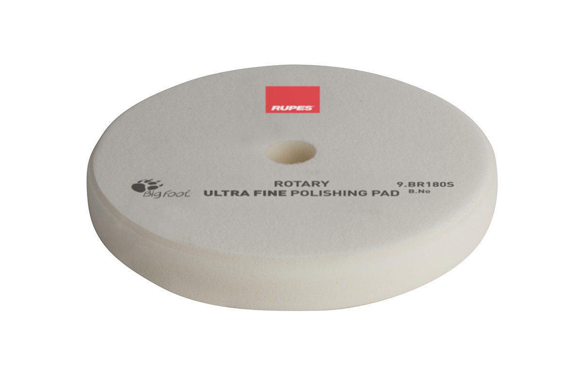 RUPES 150 mm (6 inch) Ultra Fine Foam Pad, White, 1, 2, or 4 PK